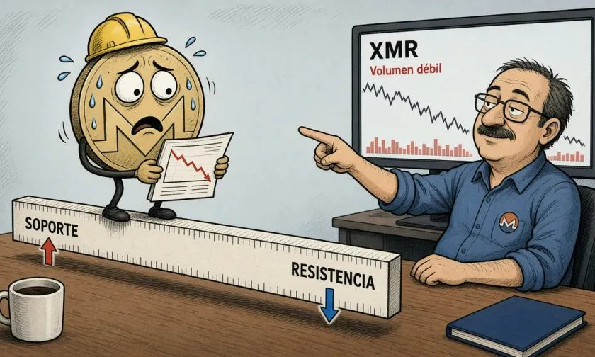 XMR el 25 de octubre de 2026: señales técnicas alcistas, pero volumen débil