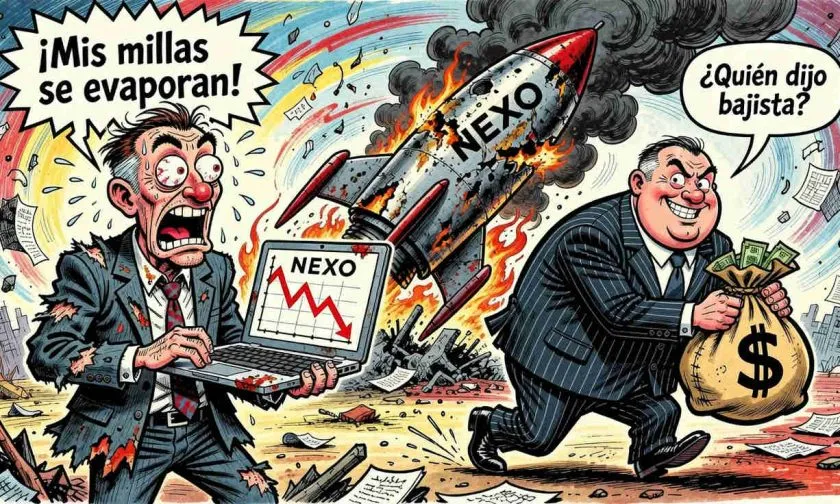 Nexo lucha por no perder los USD $0,74 mientras el interés abierto se desploma