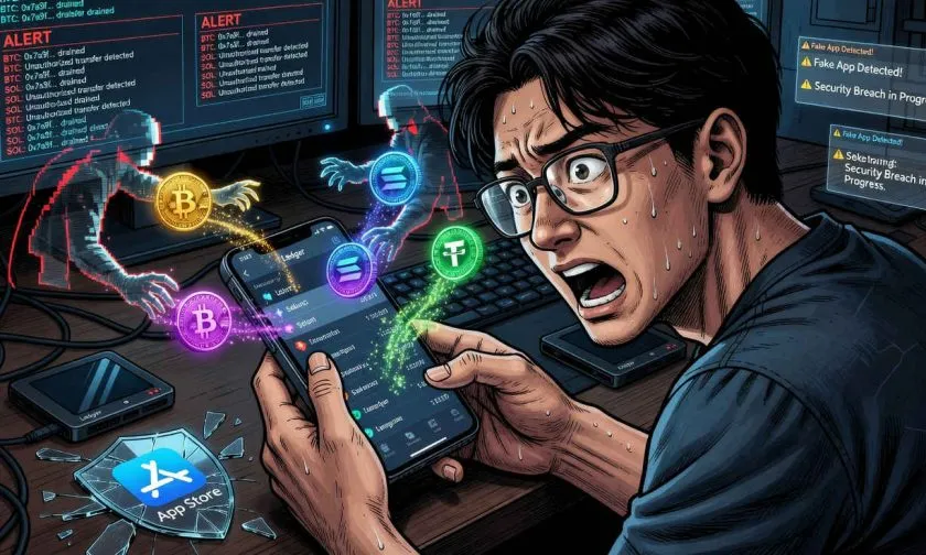 Apple retira falsa app de Ledger tras robo de casi USD $10 millones en criptomonedas