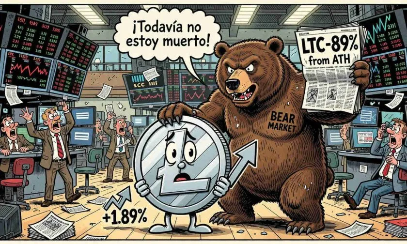 Litecoin ($LTC) rebota un 1,89% el 6 de julio de 2026 y desafía la SMA de 50 días