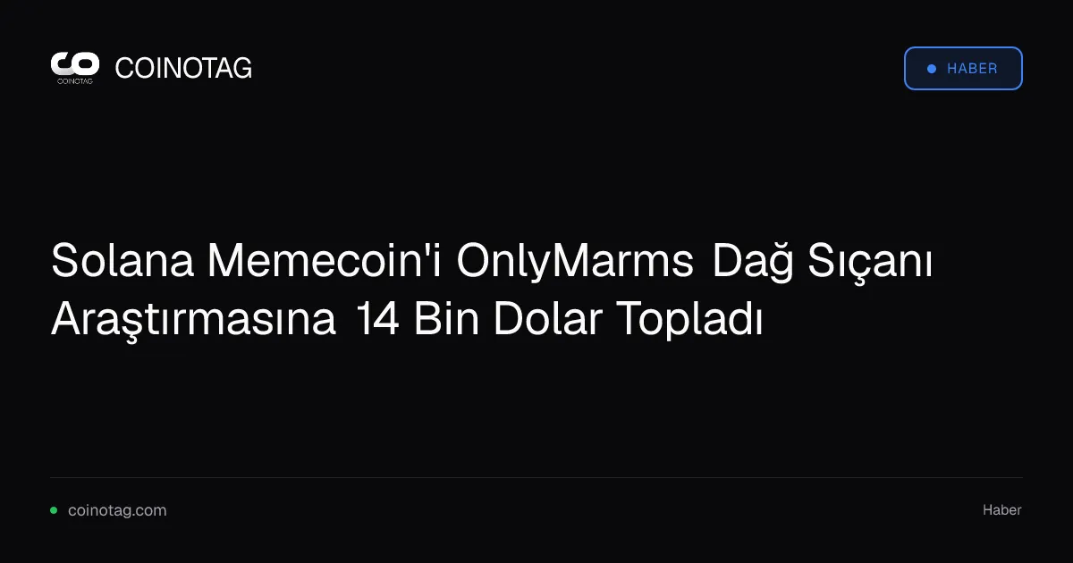 Solana Memecoin'i OnlyMarms Dağ Sıçanı Araştırmasına 14 Bin Dolar Topladı