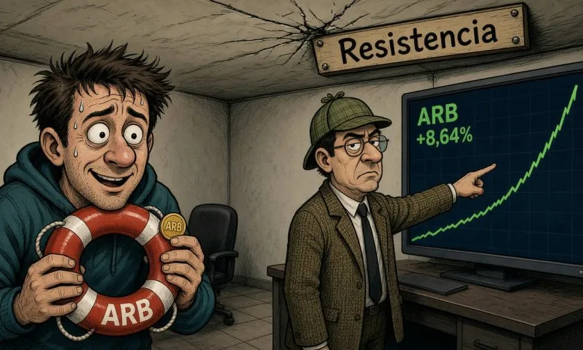 ARB cotiza en USD 0,1998106 con un volumen por debajo del promedio mensual