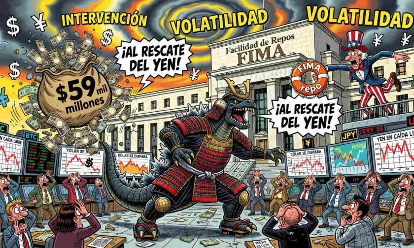 Japón interviene con USD $59 mil millones para frenar la volatilidad del yen