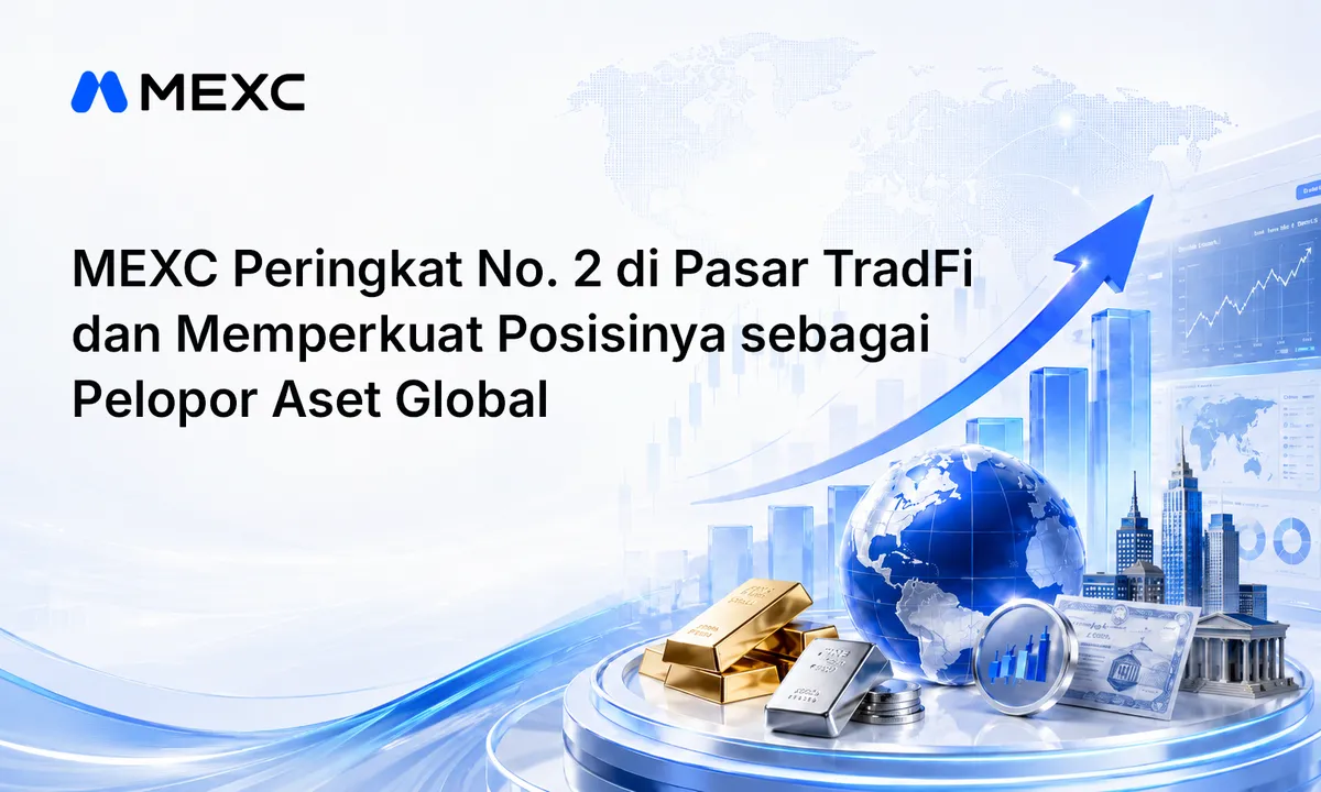 MEXC Amankan Posisi Ke-2 Pangsa Pasar TradFi, Perkuat Dominasi di Sektor Aset Global & Kripto