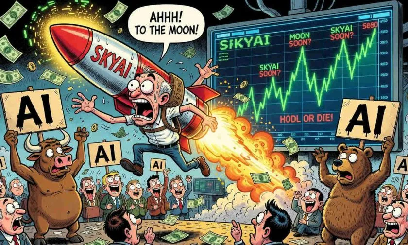 SKYAI se dispara un 10% mientras el interés abierto en IA cripto se calienta: ¿empieza la remontada?
