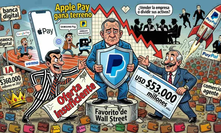 PayPal pasa de favorito de Wall Street a objetivo de fusión no deseado