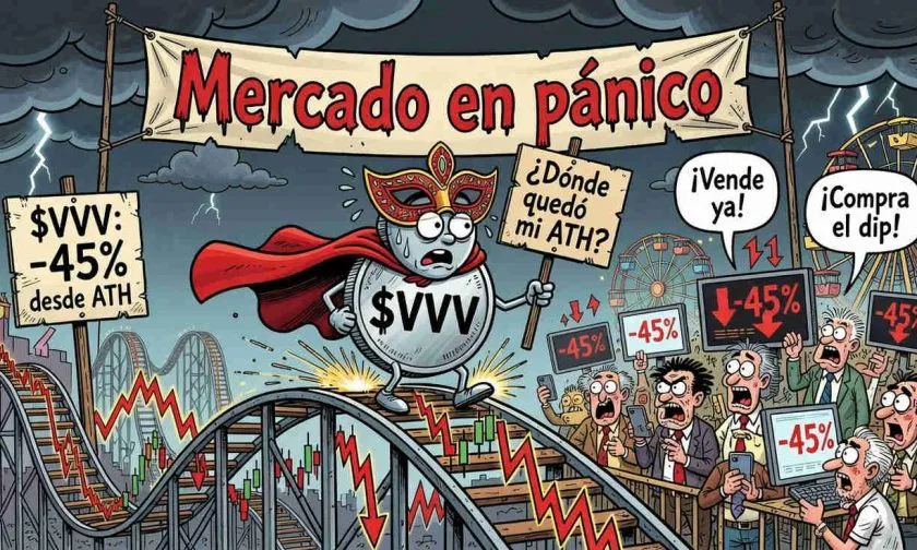 $VVV enfrenta presión vendedora tras caída desde su máximo histórico del 3 de junio de 2026