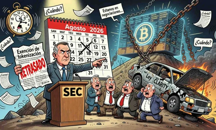 SEC aplaza exención de tokenización en medio del estancamiento de la Ley CLARITY