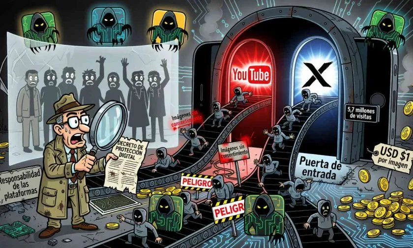 YouTube y X impulsaron millones de visitas a aplicaciones con contenido para adultos, revela estudio