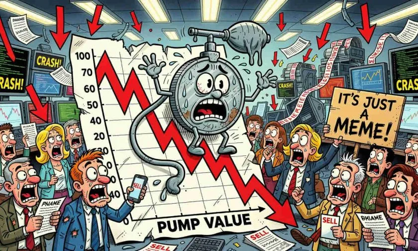 Colapso de $PUMP se intensifica: adiós a la era de las memecoins