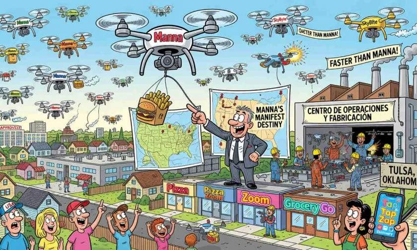 Manna acelera su apuesta por EE. UU. con una fábrica de drones en Tulsa y 1.000 empleos