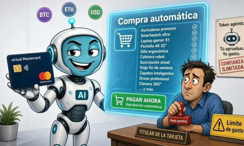 Mastercard lanza herramienta para compras online de IA sin aprobación previa