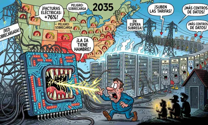 Centros de datos consumirían cuatro veces más electricidad para 2035
