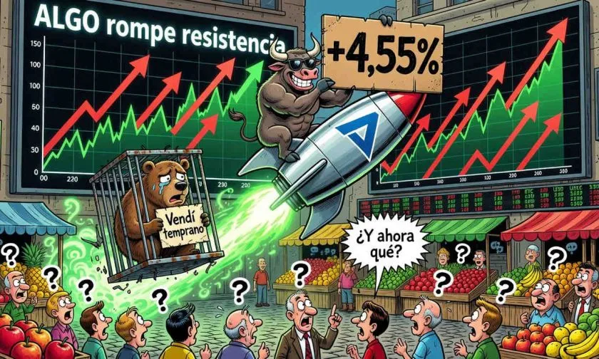 Algorand se recupera un 4,55% y desafía resistencia en medias móviles clave