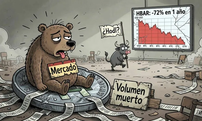 HBAR en caída libre: el precio lucha por mantener los 0,068 dólares en medio de un volumen anémico