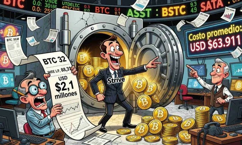 Strive compró 32 bitcoins, la misma cantidad que Strategy vendió