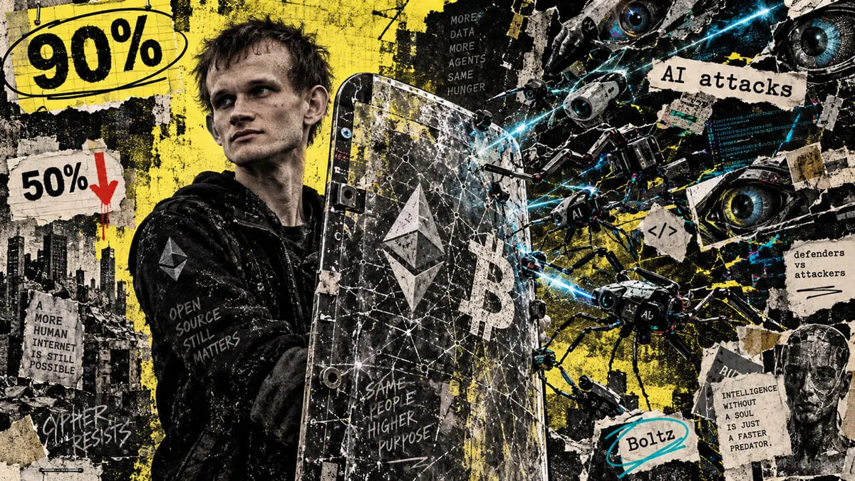 Vitalik Buterin bets 90% of net worth on crypto resilience against AI risks