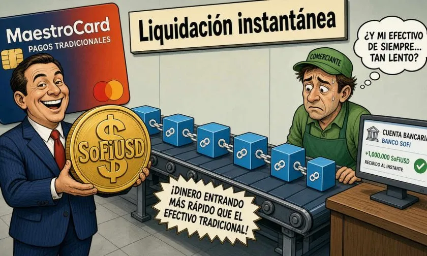SoFi y Mastercard permiten liquidaciones con stablecoins por más de $25 mil millones