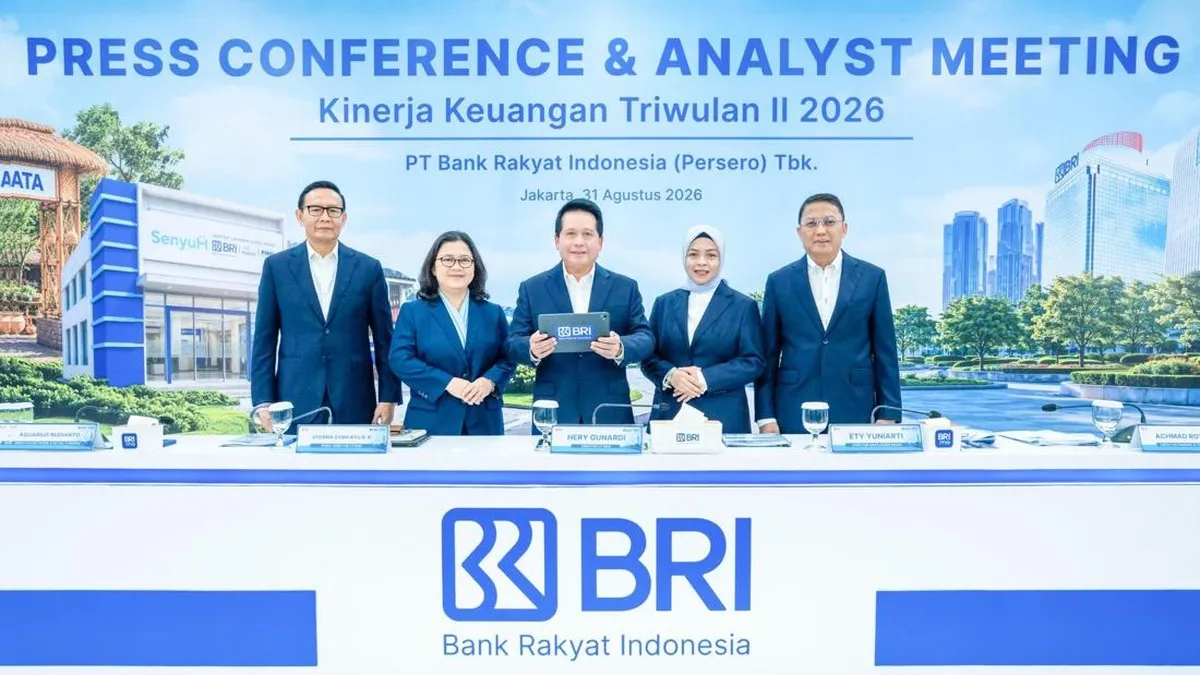 BRI catat laba bersih Rp31,2 triliun hingga Triwulan II 2026, tumbuh 17,5% yoy
