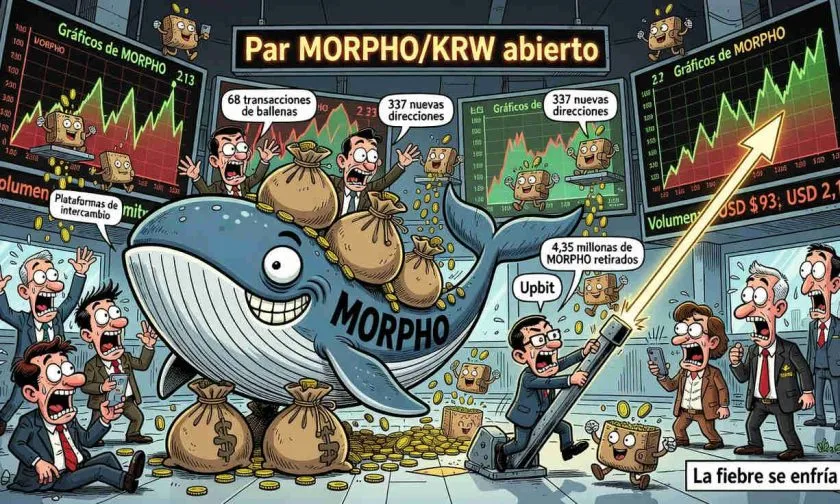 MORPHO registra su mayor actividad de ballenas desde octubre de 2025 tras el impulso de Corea del Sur