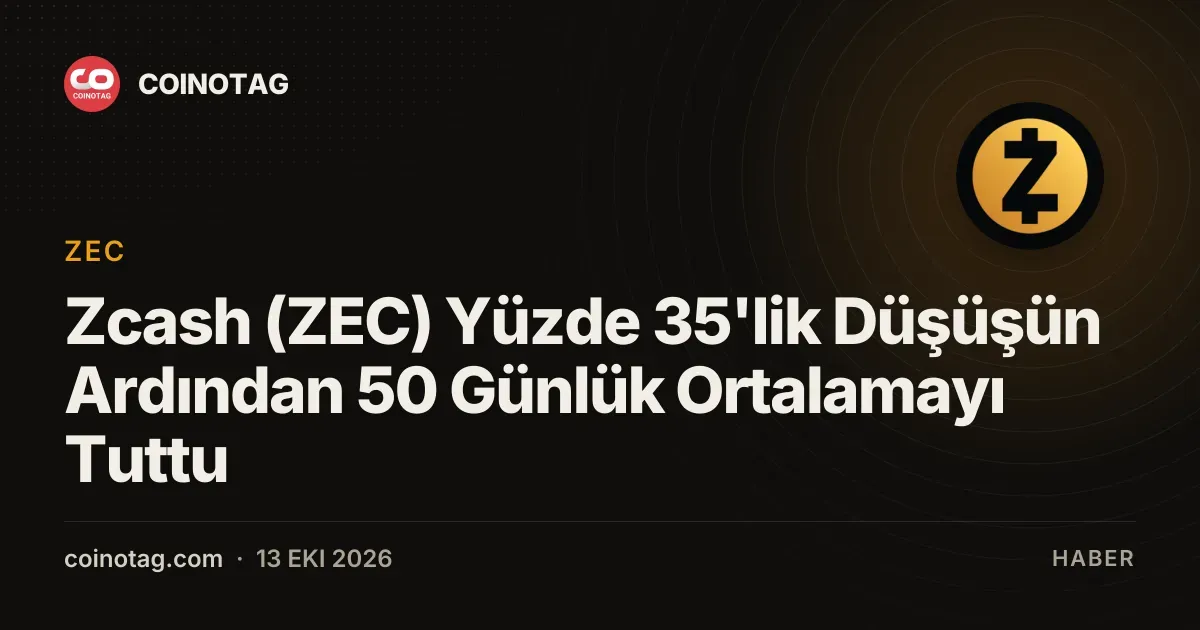 Zcash 50 günlük ortalamayı korurken 1.110 dolara kadar geriledi
