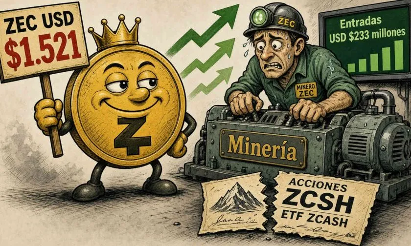 Grayscale prepara división 3 a 1 para su ETF de Zcash tras entradas por USD $233 millones