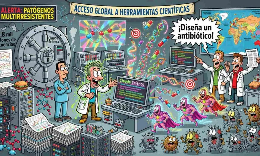 Claude Science lleva el diseño de antibióticos por texto a más científicos