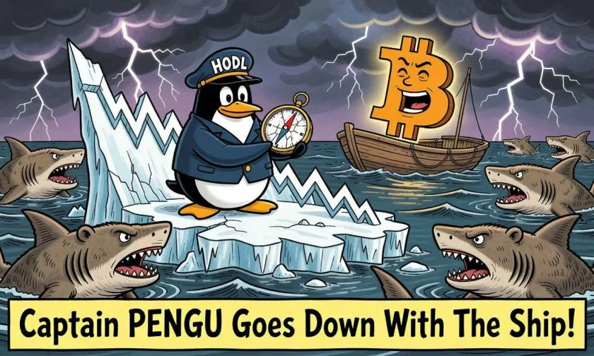 Pengu se derrumba 88% desde su ATH y pierde otro 4,48% este 17 de julio