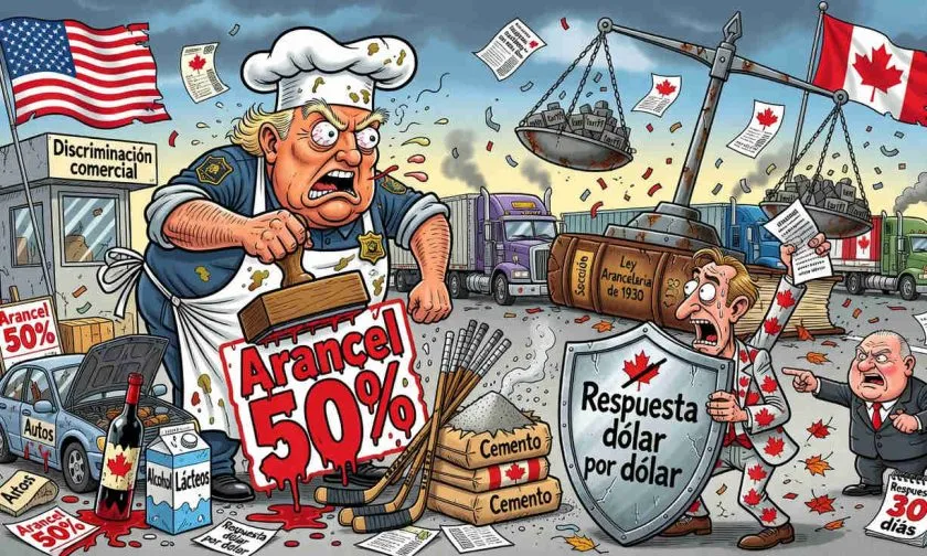 Trump impone aranceles del 50% a productos de Canadá por supuesta discriminación comercial