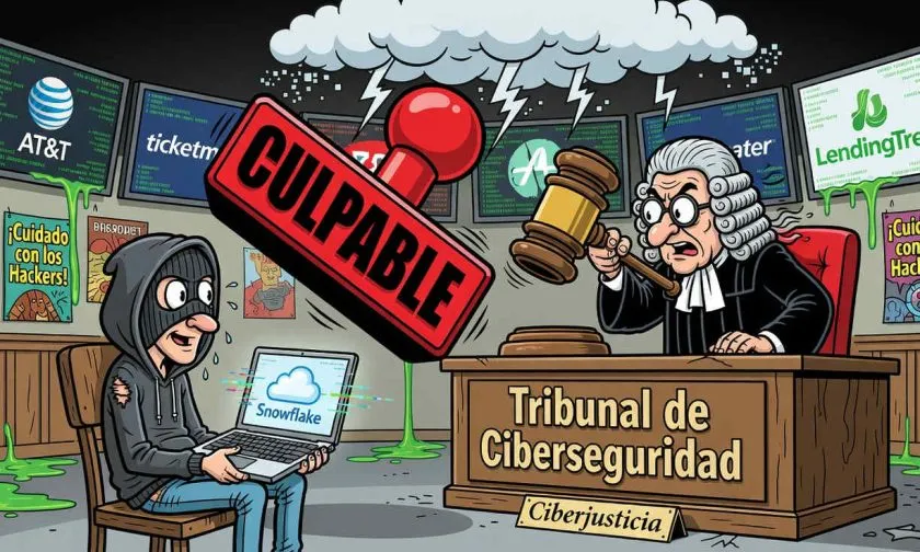 Hacker de Snowflake se declara culpable: robó datos de 165 empresas y extorsionó millones