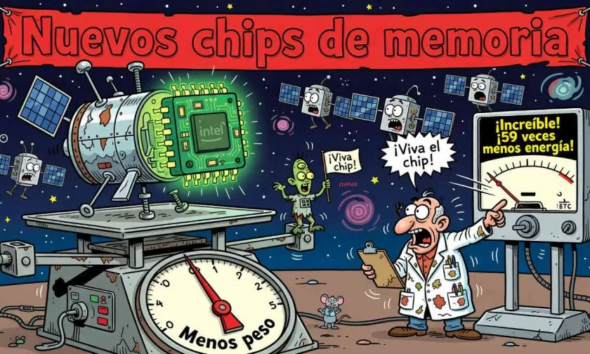 Chips de memoria reducen 59 veces el consumo energético de satélites