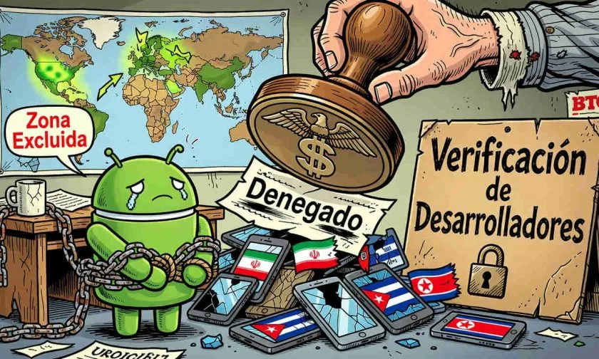 Google eximirá a naciones sancionadas de verificación de desarrolladores de Android