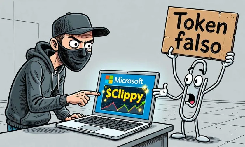 Microsoft sufre hackeo temporal en X para promover el token falso $Clippy