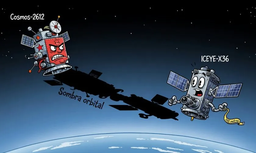 Cosmos-2612 intercepta la orbita de un satelite finlandes usado por Ucrania