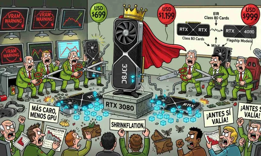 Nvidia convirtió la RTX 3080 en una anomalía y pasó años corrigiendo ese error