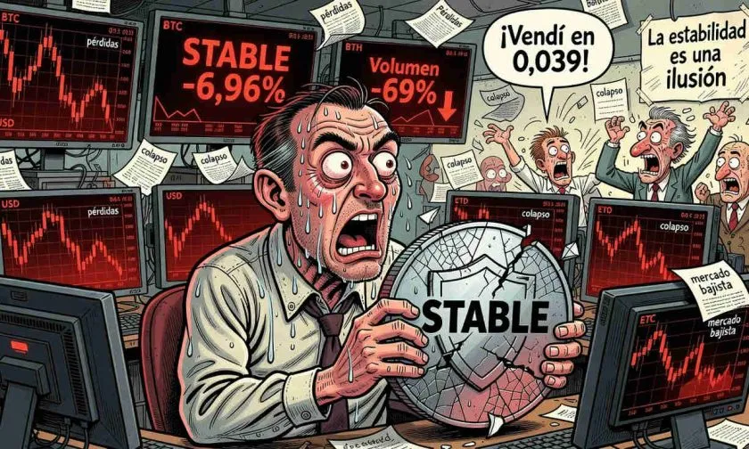 STABLE se desploma un 6,96% el 28 de julio: el volumen se evapora y las alarmas suenan