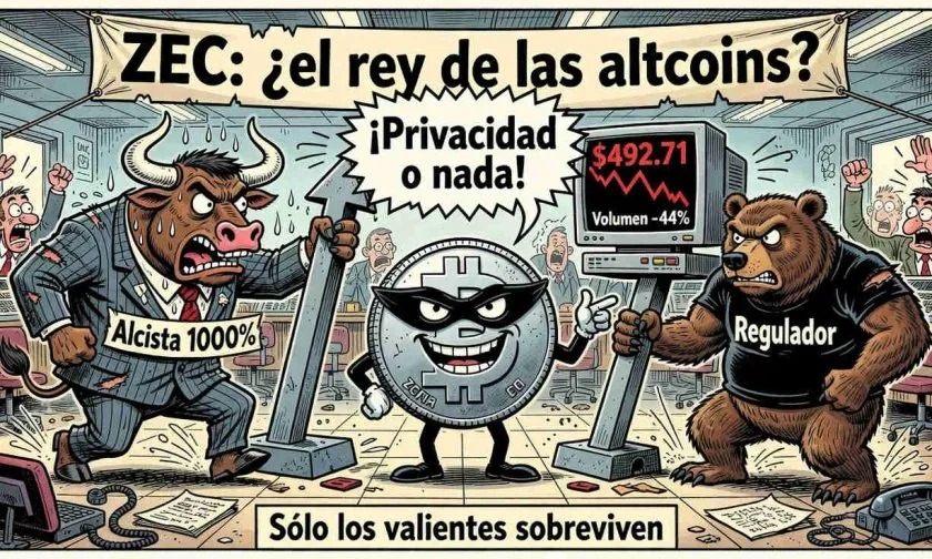 Zcash en la cuerda floja: ¿soporte de USD $483 o desplome a USD $381?