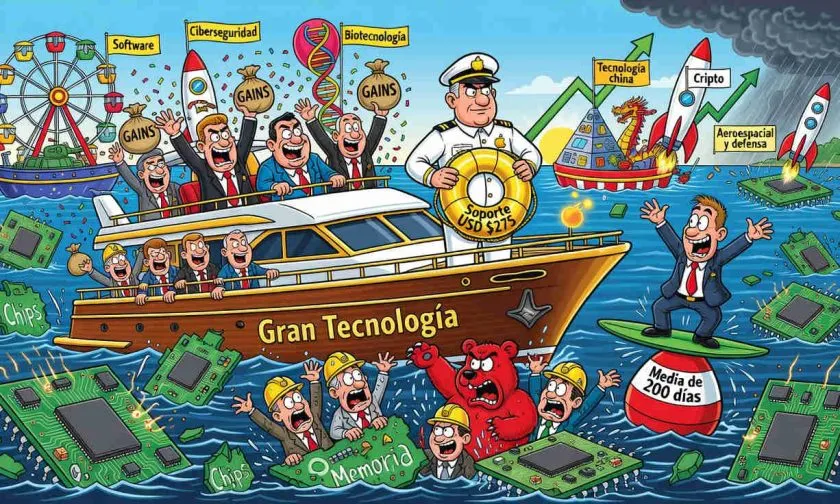 Big Tech esquiva la caída de chips y vuelve a liderar al mercado con Apple y Nvidia