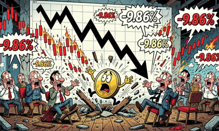 SKY se desploma un 10% en 24 horas y extiende tendencia bajista