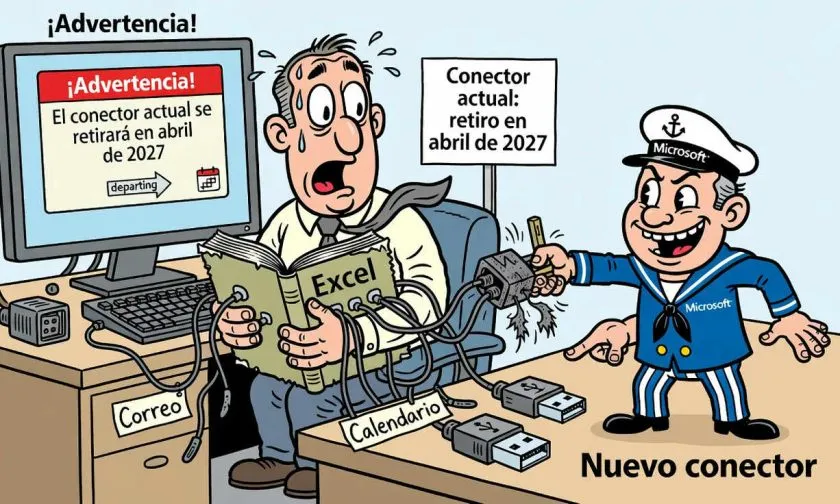 Microsoft alerta por migración complicada de conectores de Exchange en Excel