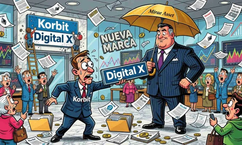 Korbit reportaría un cambio de marca a Digital X bajo Mirae Asset
