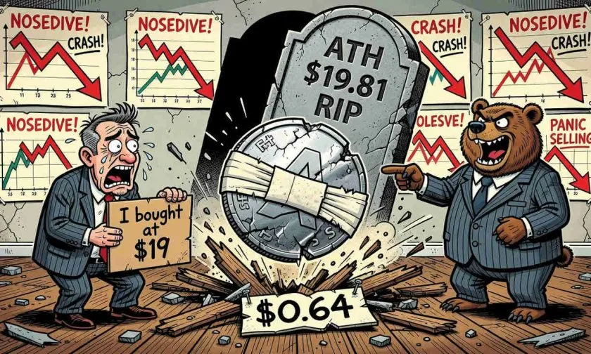 Aptos ($APT) marca nuevos mínimos y extiende su caída a -87% interanual