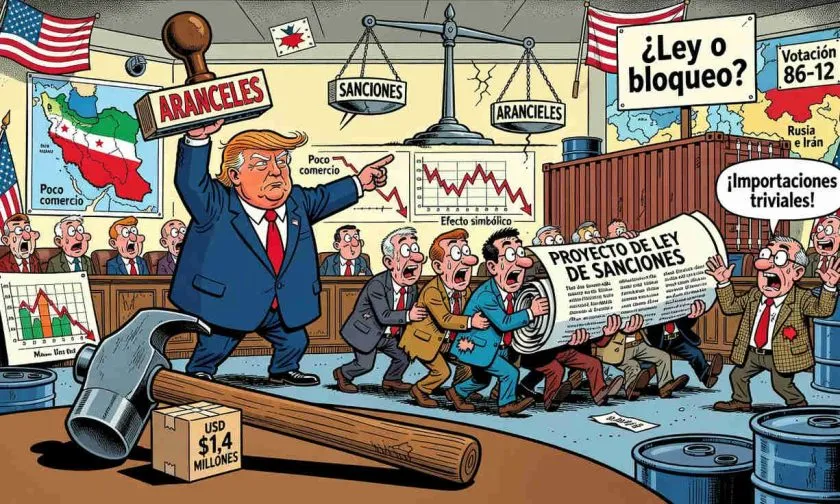 Trump pide aranceles contra Irán pese a que EE. UU. importó solo USD $1,4 millones en 2025