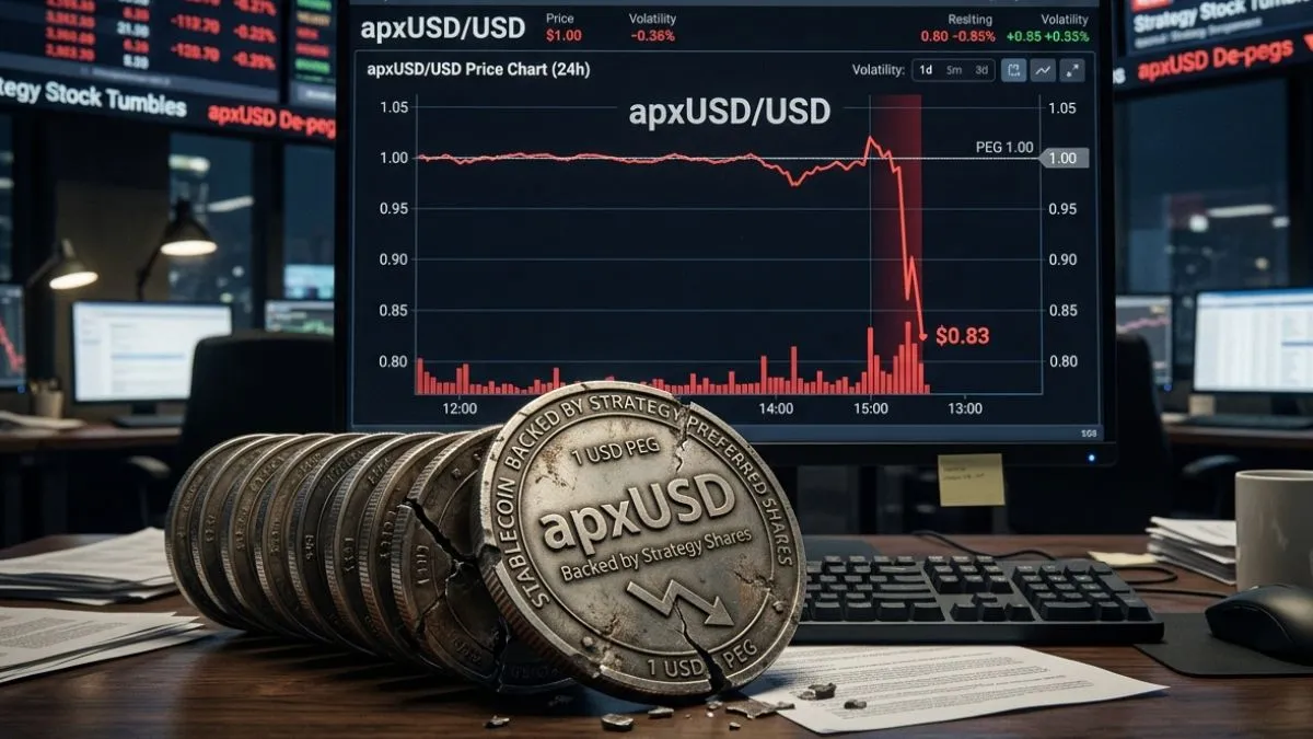 Stablecoin respaldada por acciones preferentes de Strategy pierde paridad con el dólar