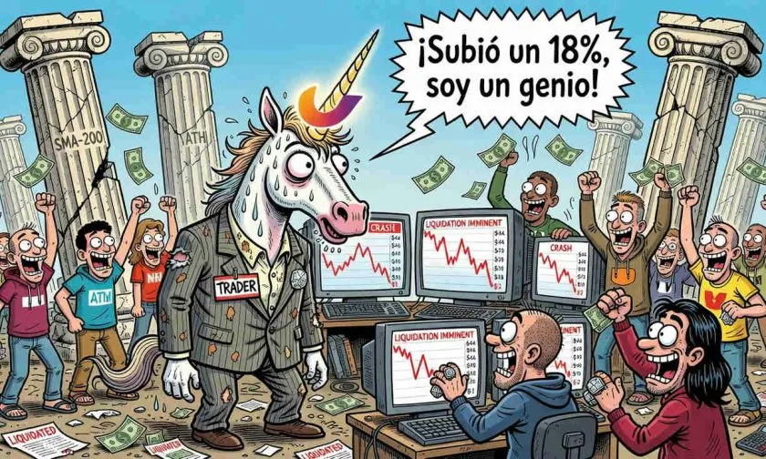 UNI desafía la gravedad con repunte del 18% semanal mientras el volumen se desploma