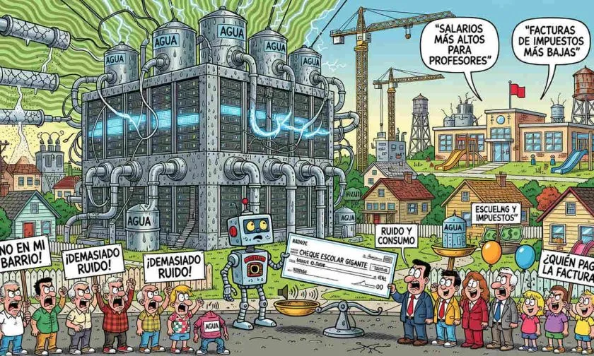 Los estadounidenses rechazan los centros de datos de IA pese a sus beneficios fiscales
