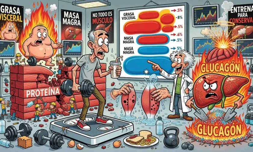 Retatrutide y pérdida muscular: qué dice realmente el estudio sobre grasa visceral y masa magra