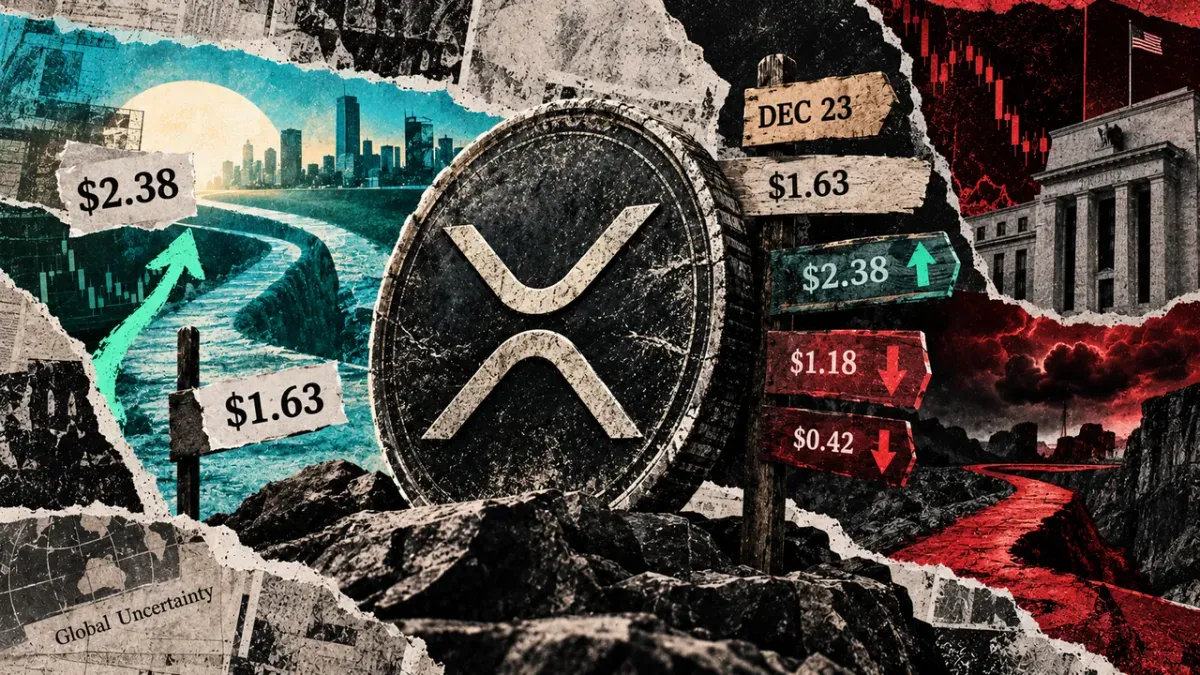$2.38 XRP price target masks potential drop to $1.18, analysis shows