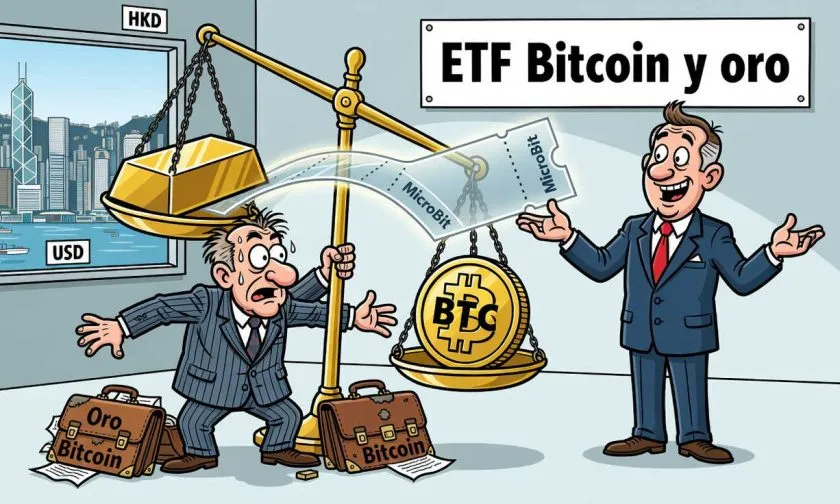 Hong Kong estrena ETF que combina Bitcoin y oro en un solo producto