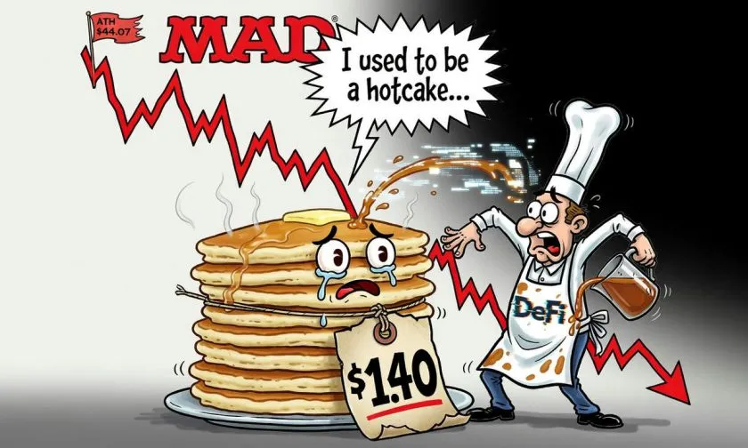 CAKE en $1,4: análisis del token de PancakeSwap que cotiza un 96% bajo su ATH